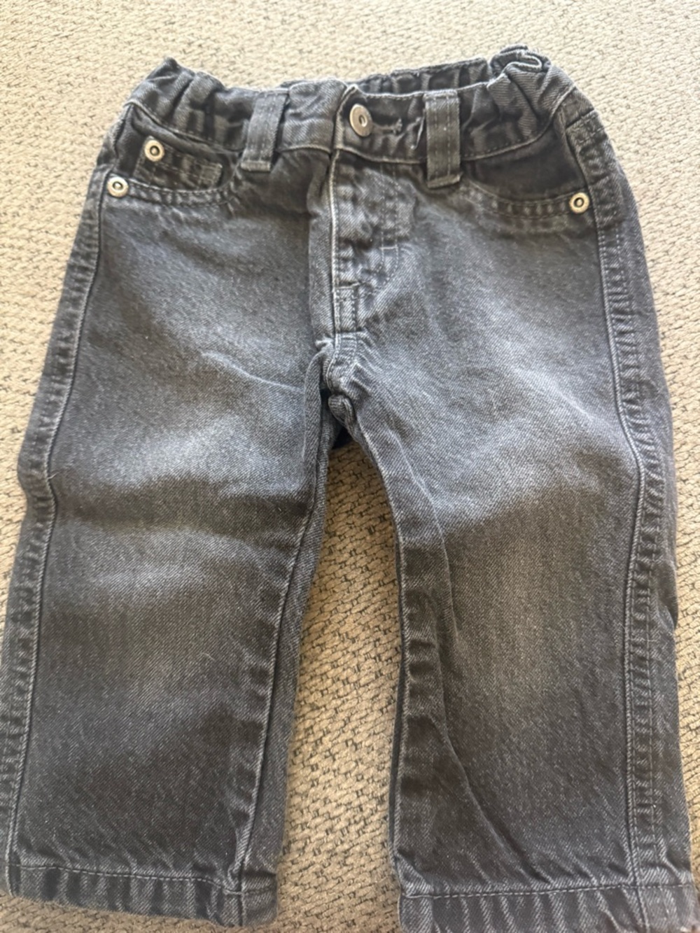 Wrangler Boys' Dark Gray Stretch Denim Jeans